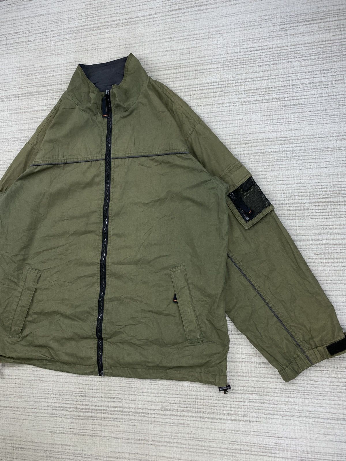 Japanese Brand Vintage Jungle Storm Green Zipper Jacket Size US L / EU 52-54 / 3 - 5 Thumbnail