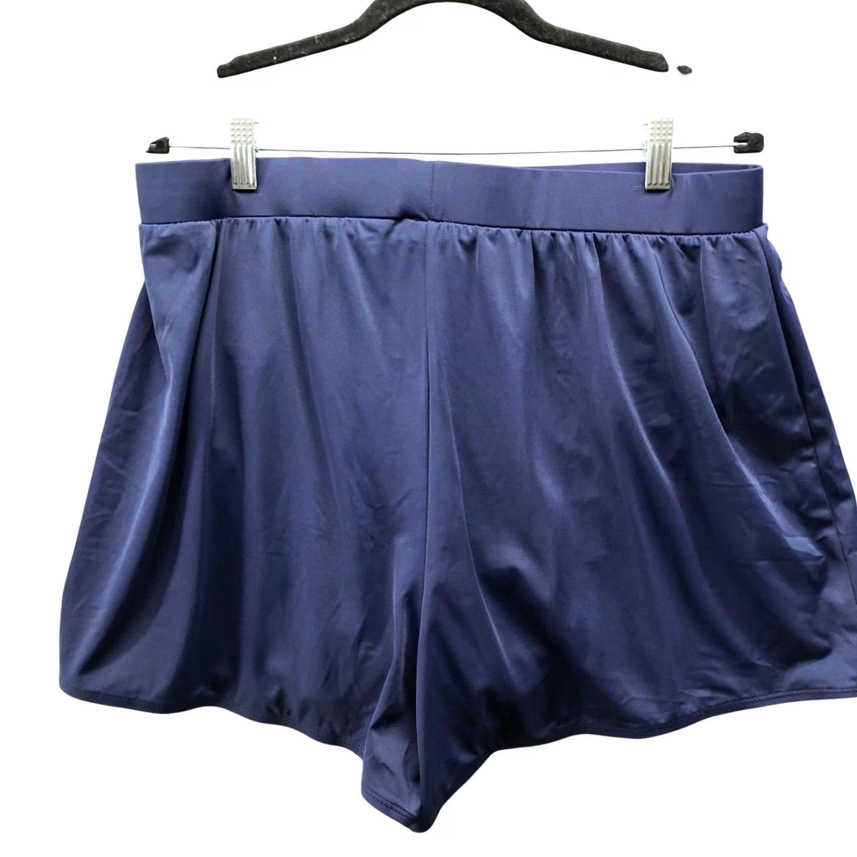 Vintage NWT Yinxueer Swim Shorts Womens 18W Navy Blue High Waisted Athletic Comfort Swim Bottom Quick Dry Elastic Waist Womens 18W Blue Size 40" / US 18 - 2 Thumbnail
