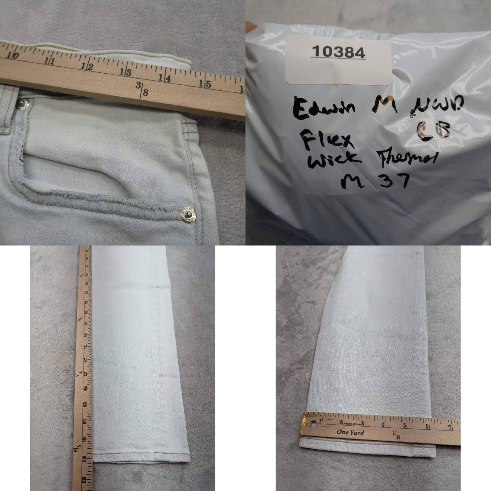 Edwin Edwin Jeans Mens 29 x 32 Slim Light Denim Endurance Moisture Wicking 58 NWD Size US 29 - 9 Thumbnail