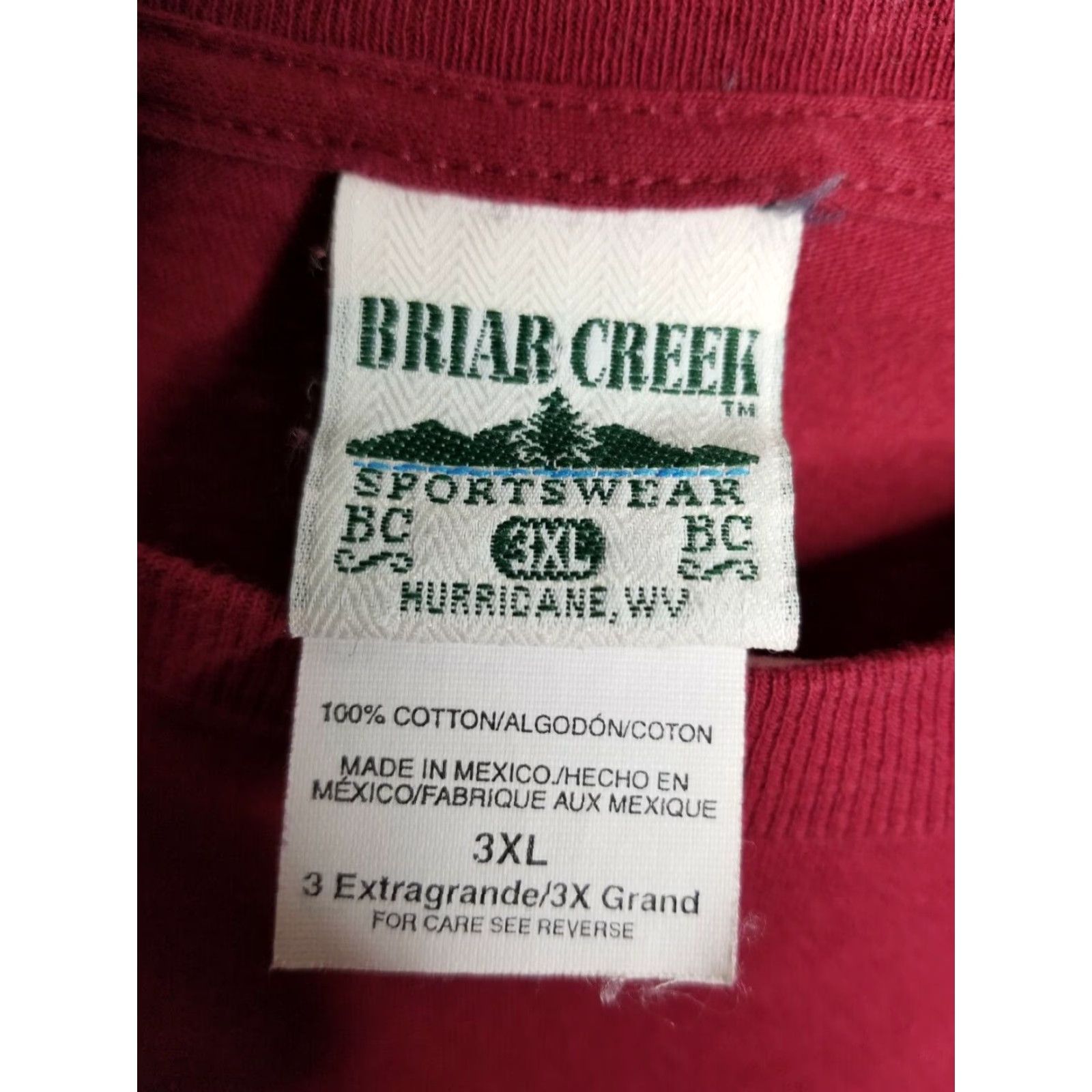 Vintage Vintage Briar Creek Men’s 3XL American Flag Embroidered Short Sleeve Crew Neck T-Shirt Patriotic Red Size US XXL / EU 58 / 5 - 4 Thumbnail