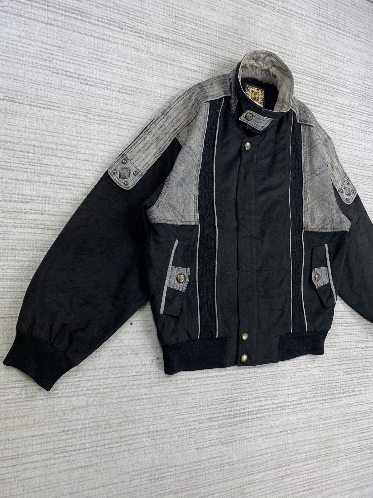 Gents Vintage 90s Gents Switching Blouson Zipper Jacket Size US L / EU 52-54 / 3 - 3 Thumbnail
