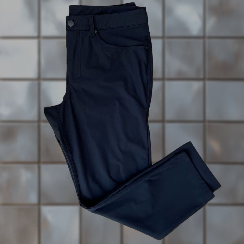 Lululemon Lululemon ABC Pants 34 Black Athleisure Casual Workwear Sportswear Commission Pants Mens Straight Khakis 34in Inseam 27in Lightweight Size US 34 / EU 50 - 1 Thumbnail