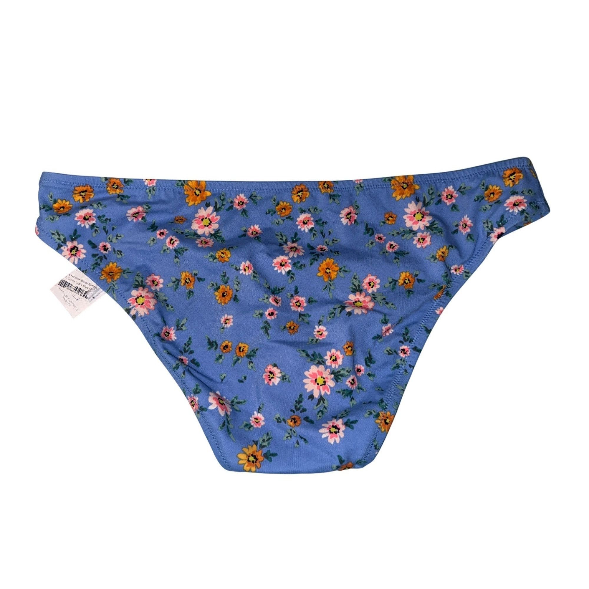 Other Shade & Shore Floral Bikini Bottoms Womens Size S Blue Multi Size ONE SIZE - 5 Thumbnail
