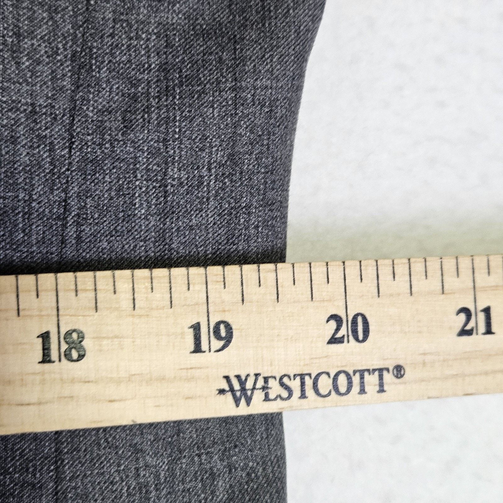 Gant Gant Downtown Jacket Blazer Gold Crest Button Gray Wool Suit Size 42R - 13 Thumbnail