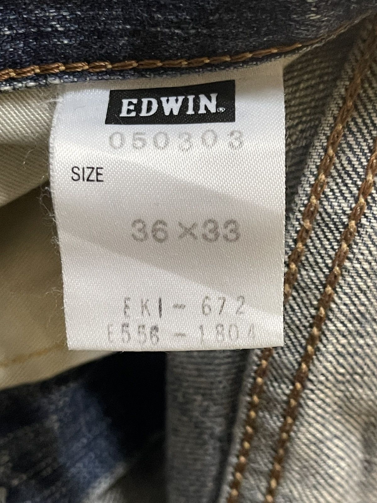 Vintage Edwin 503 Faded Wash Distressed Style Jeans