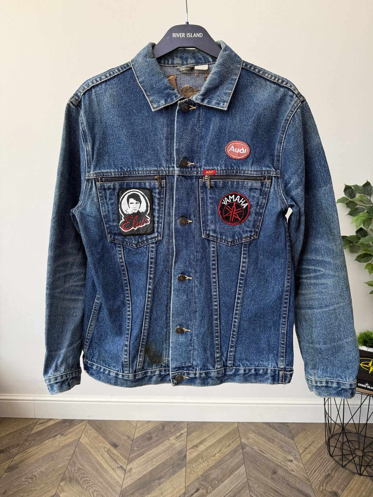Audi Vintage Audi Denim Jacket Custom Patchwork Yamaha Elvis Size US M / EU 48-50 / 2 - 2 Thumbnail