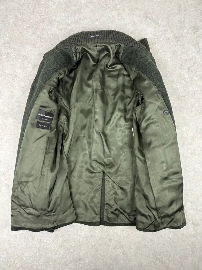Emporio Armani AW2009 Emporio Armani Dark Green Wool Caban Jacket Size US M / EU 48-50 / 2 - 10 Thumbnail