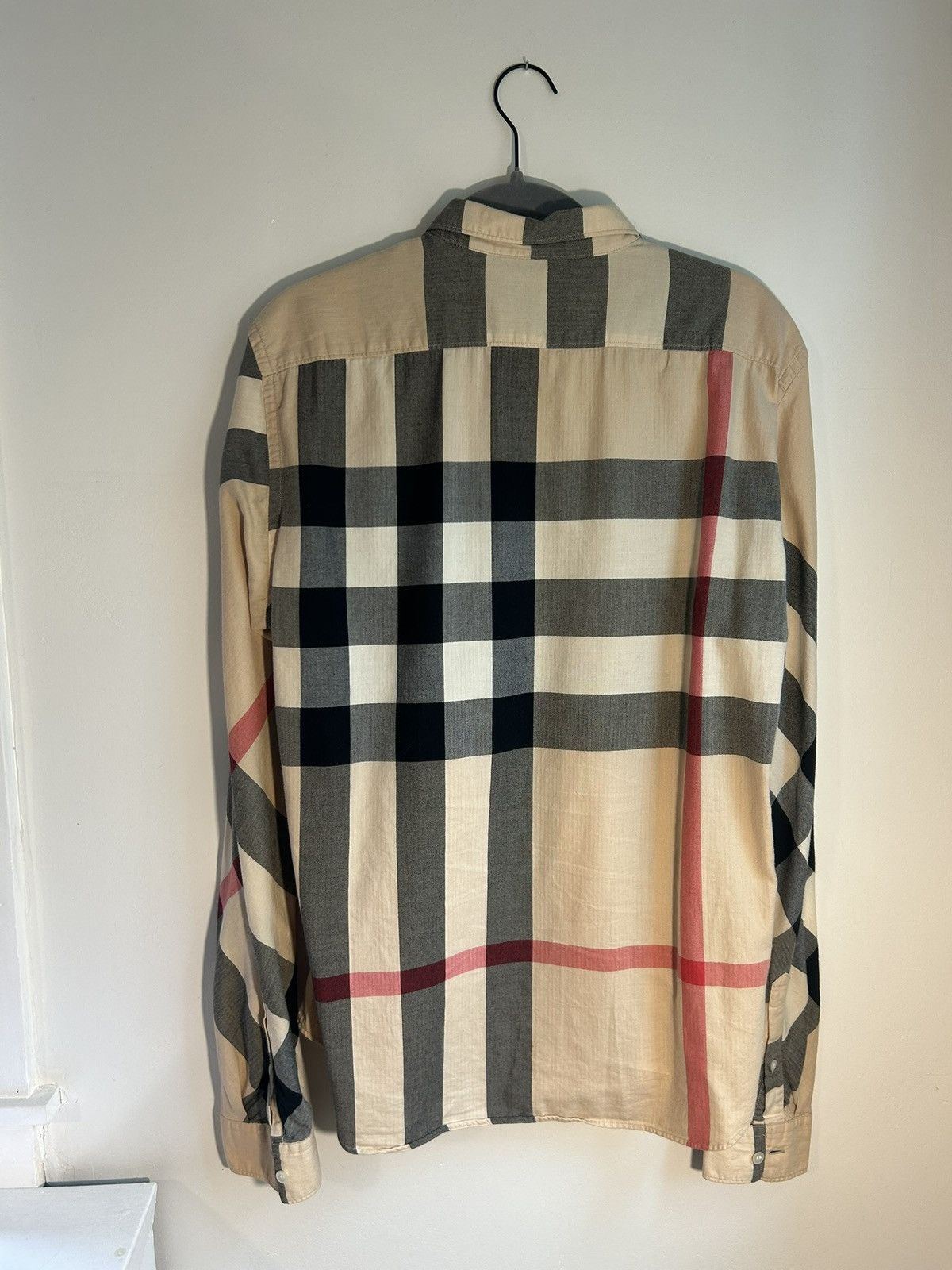 Burberry Mens Size Large Burberry Long Sleeve Button Up Size US L / EU 52-54 / 3 - 2 Thumbnail