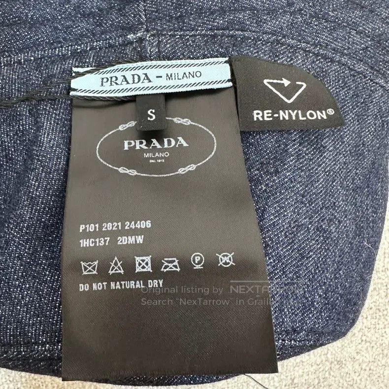 Prada Prada SizeS Triangle-marked fisherman's hat Size ONE SIZE - 5 Thumbnail