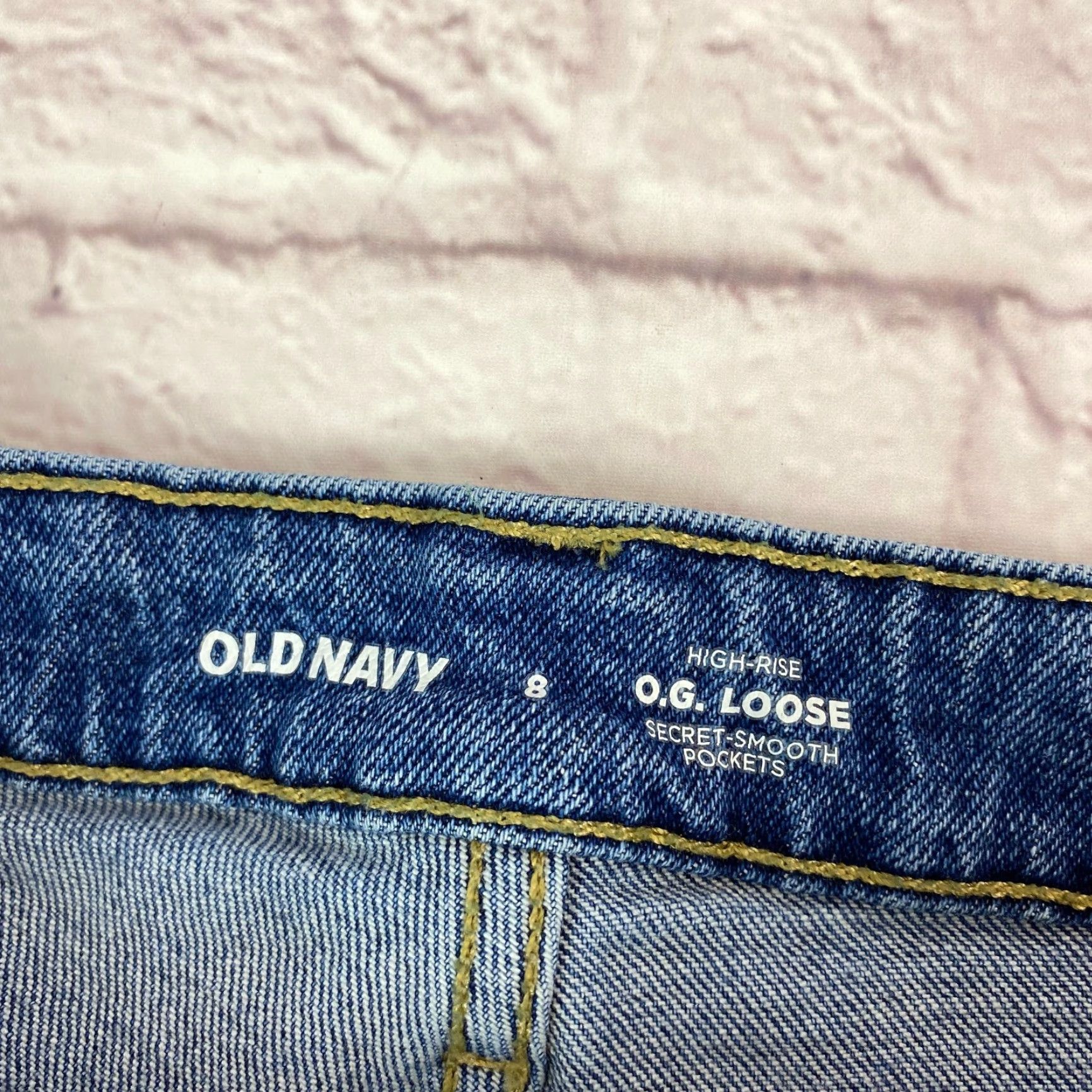 Old Navy Old Navy Jeans Womens High Rise O.G Distressed Straight Leg Sz 8 Blue Denim 30W 30L 5-Pocket City 90s Mens? Size 30" / US 8 / IT 44 - 2 Thumbnail