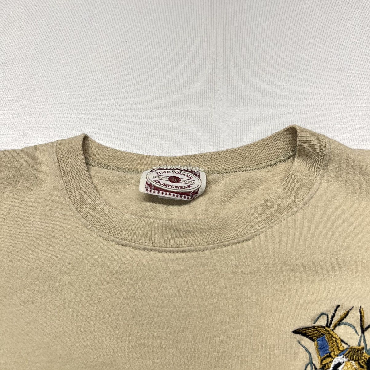 Vintage VTG Cape May Tee Shirt Beige Embroidered Bird New Jersey USA Size US L / EU 52-54 / 3 - 4 Thumbnail