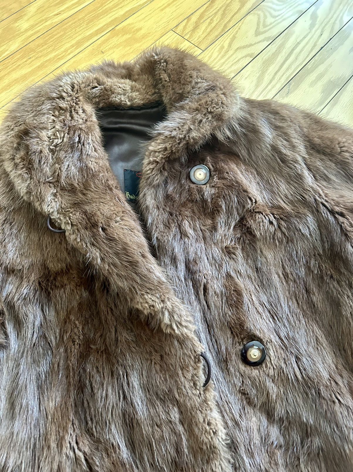 Designer × Vintage Hudson Bay Genuine Fur Coat Size M / US 6-8 / IT 42-44 - 8 Thumbnail