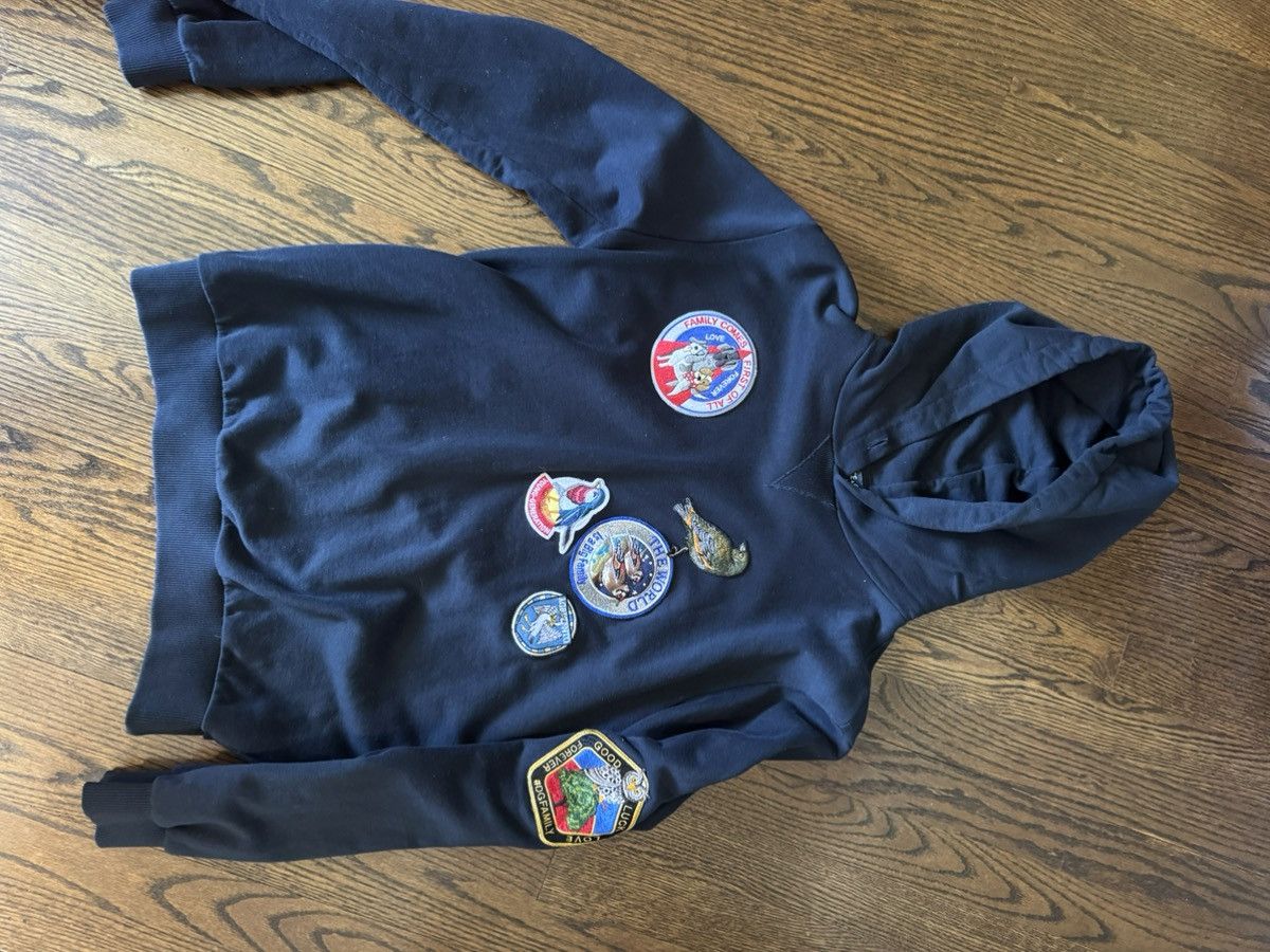 Dolce & Gabbana Midnight Blue Animal Appliqued Hoodie