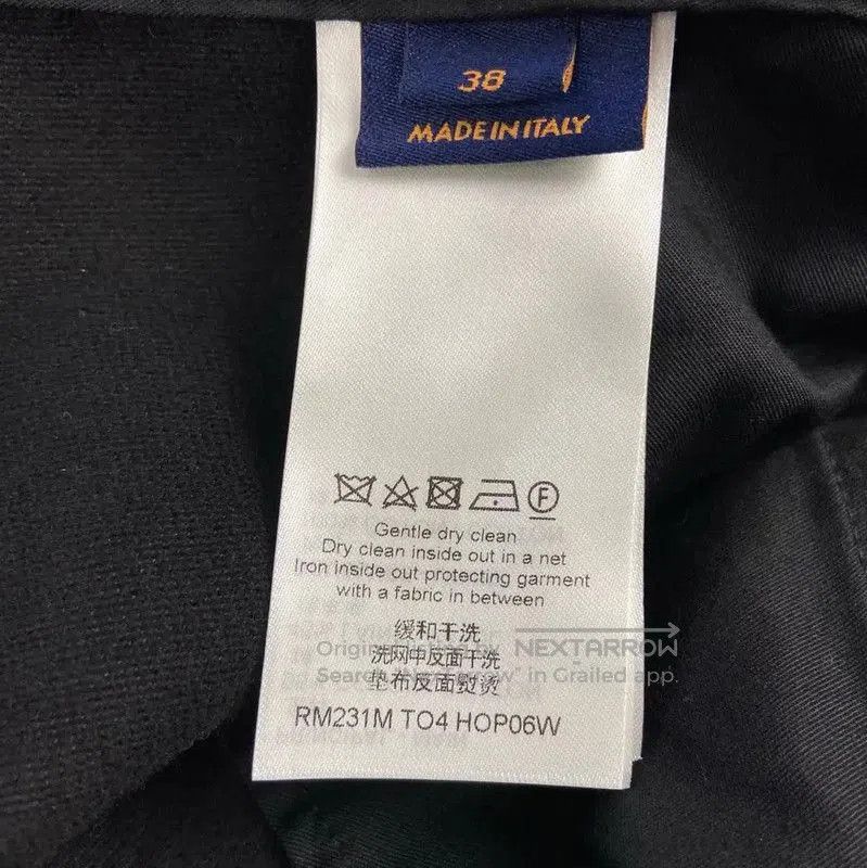 Louis Vuitton Louis Vuitton Black Cotton Casual Pants for Women . Size 23" - 5 Thumbnail