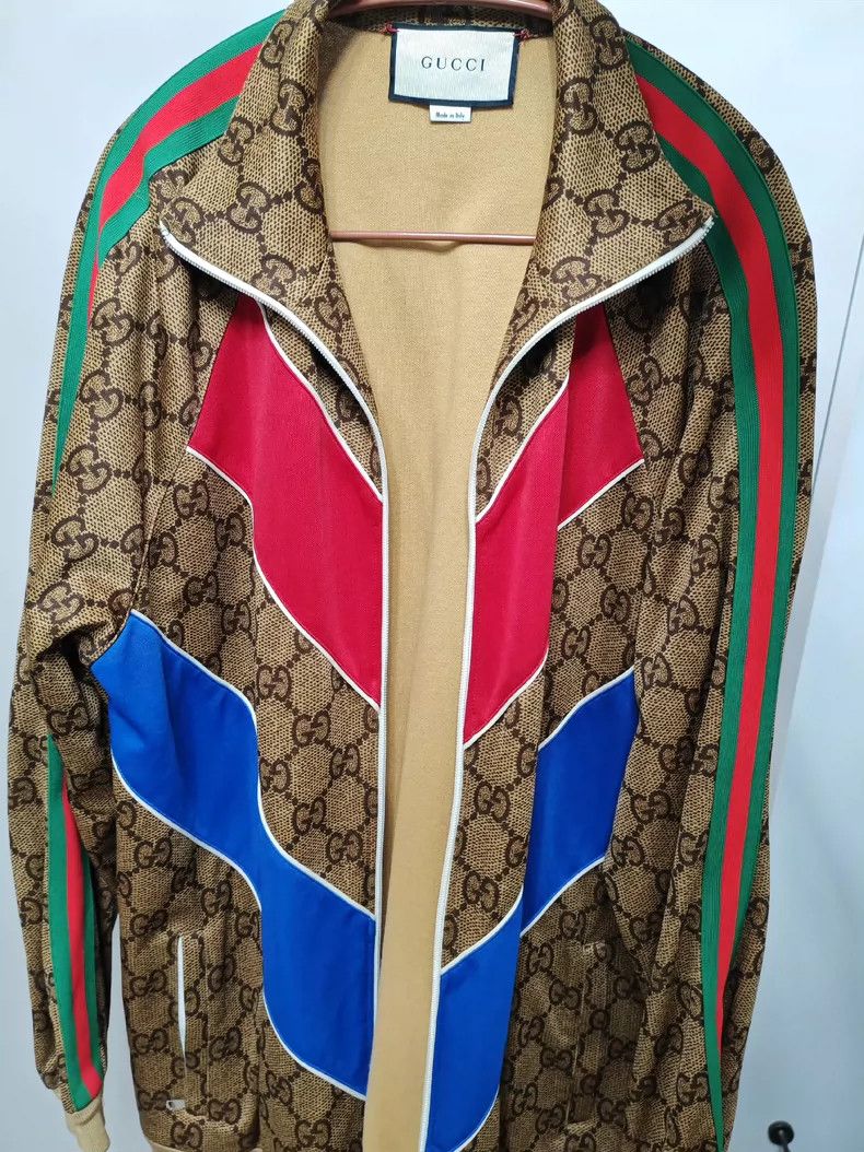 Gucci Gucci Red and blue old flower sports jacket 2501-Nextarrow Size US M / EU 48-50 / 2 - 1 Thumbnail