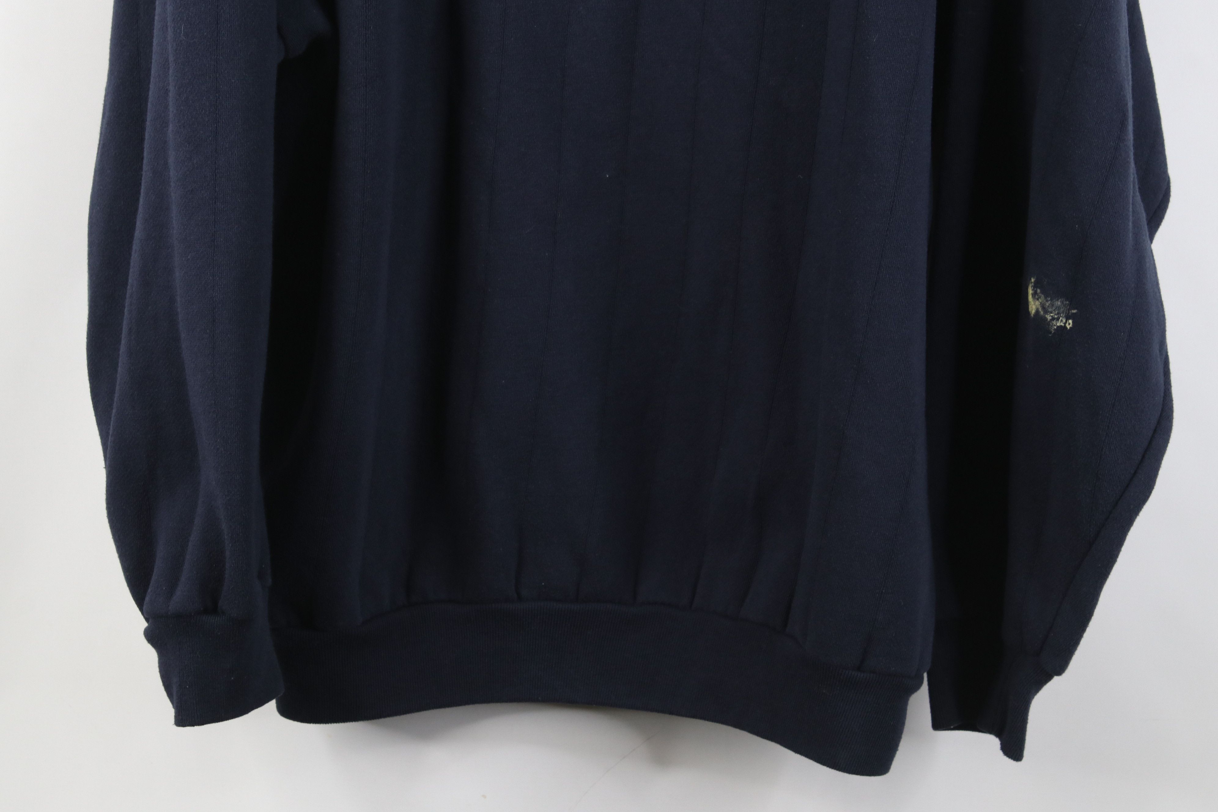 Vintage Vintage 90s Streetwear Ribbed Collared Pullover Sweatshirt Size US L / EU 52-54 / 3 - 3 Thumbnail