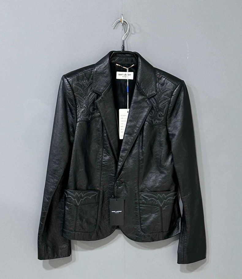 Saint Laurent Paris Saint Laurent Paris Hand-embroidered leather show embossed Size XS / US 0-2 / IT 36-38 - 1 Thumbnail