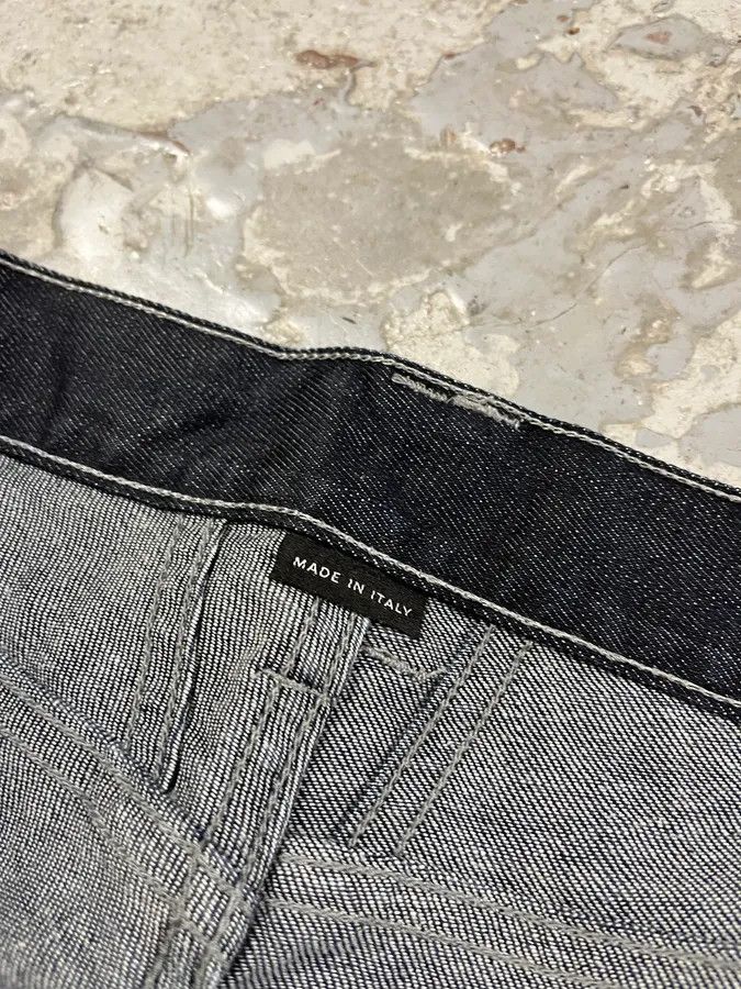 Marithe + Francois Girbaud 2000s Marithé + François Girbaud Navy Brut Denim Jeans Size US 34 / EU 50 - 11 Thumbnail