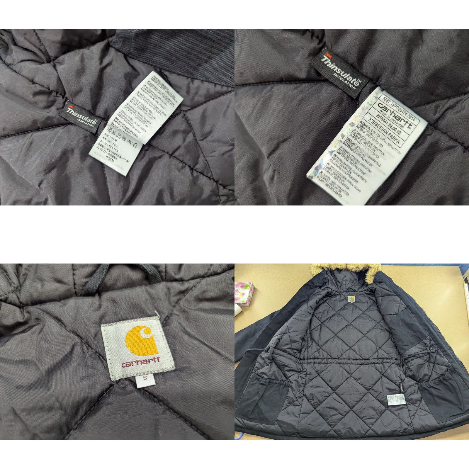 Carhartt Carhartt X Siberian Parka Winter Parka Jacket S Black Hooded Thinsulate Women Parka, Full Zip, Waterproof, Thermal, Nylon Lining Size S / US 4 / IT 40 - 8 Thumbnail