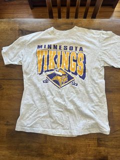 workingclassrebel Vintage Minnesota Vikings NFL Football T Shirt by Garan Made in USA Script and Helmet New with Tags !!