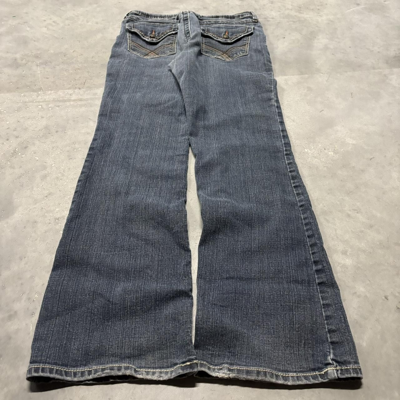 Japanese Brand × Vintage Crazy Vintage Y2K/2000s Grunge Dark Wash Denim Jeans! Size US 30 / EU 46 - 4 Thumbnail