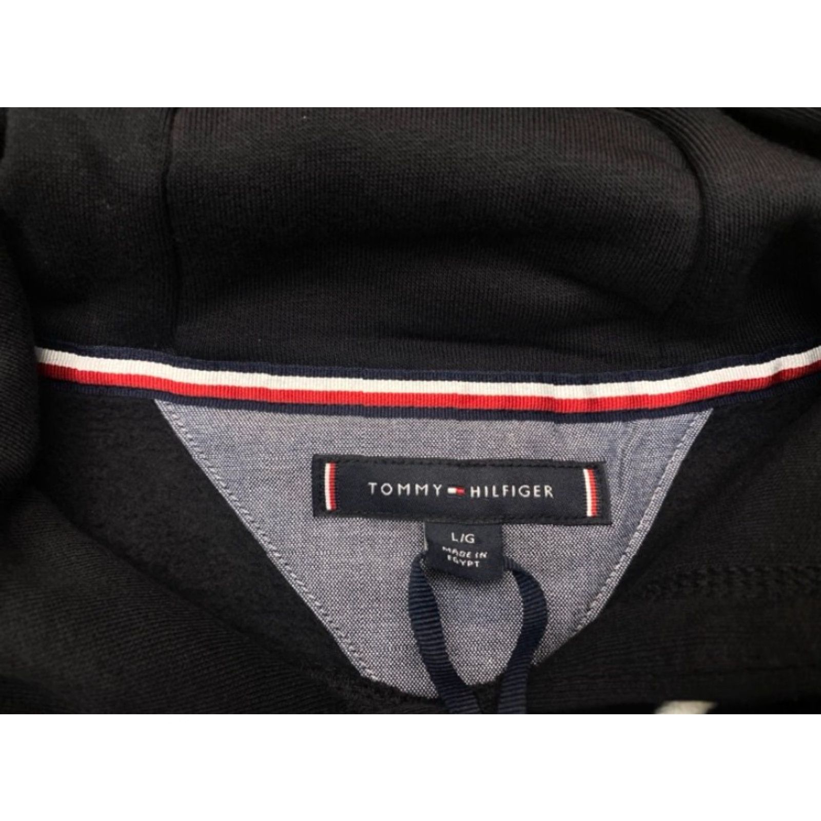 Tommy Hilfiger NWT Tommy Hilfiger Mens Large Black Embroidered Logo Pullover Hoodie Size US L / EU 52-54 / 3 - 5 Thumbnail