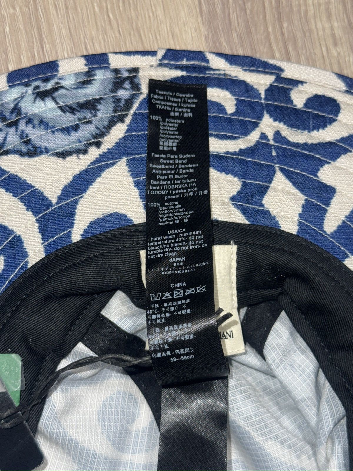 Emporio Armani Emporio Armani Patterned Panama Hat unisex Size ONE SIZE - 8 Thumbnail