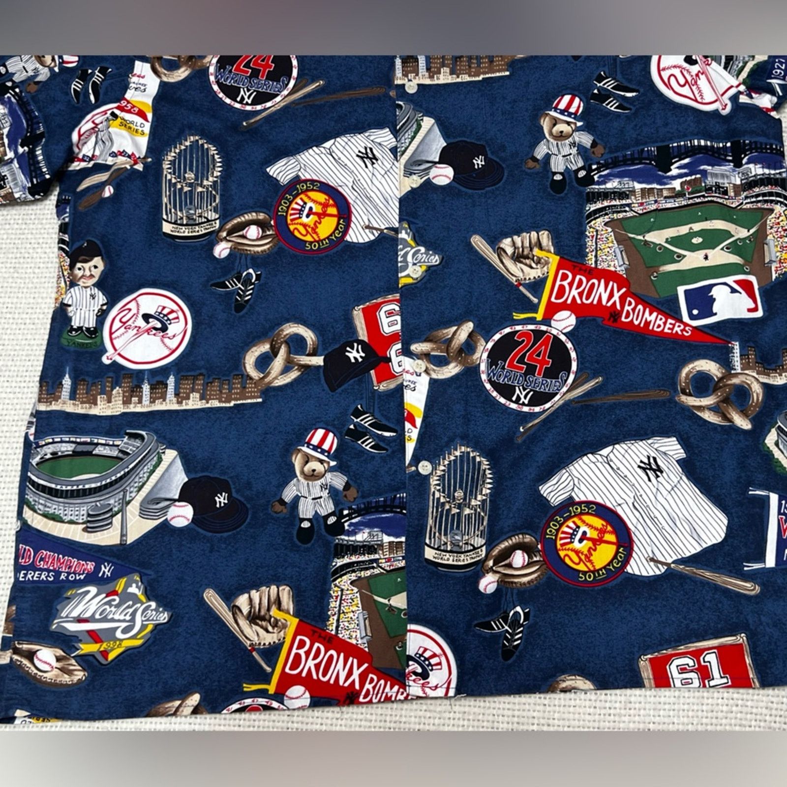 Reyn Spooner Reyn Spooner Shirt XL New York Yankees World Series Hawaiian Size US XL / EU 56 / 4 - 3 Thumbnail