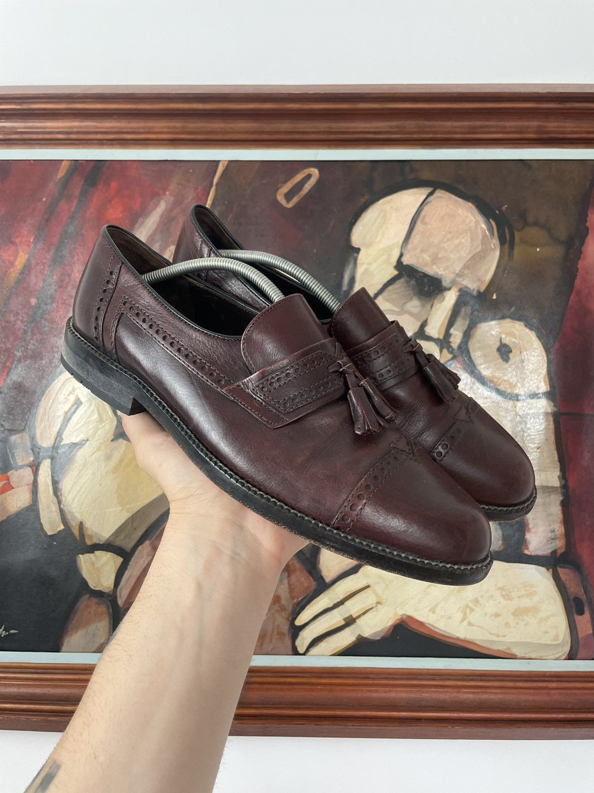 Leather Vintage Lloyd Luxury Brown Leather Loafers Casual Shoes Rare Size US 8.5 / EU 41-42 - 1 Thumbnail