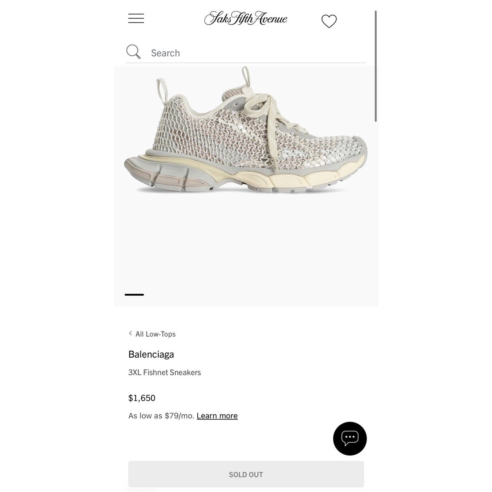 Balenciaga Size 41EU/8US - Balenciaga 3XL Fishnet NEW/RETAIL $1,650! Size US 8 / EU 41 - 9 Thumbnail