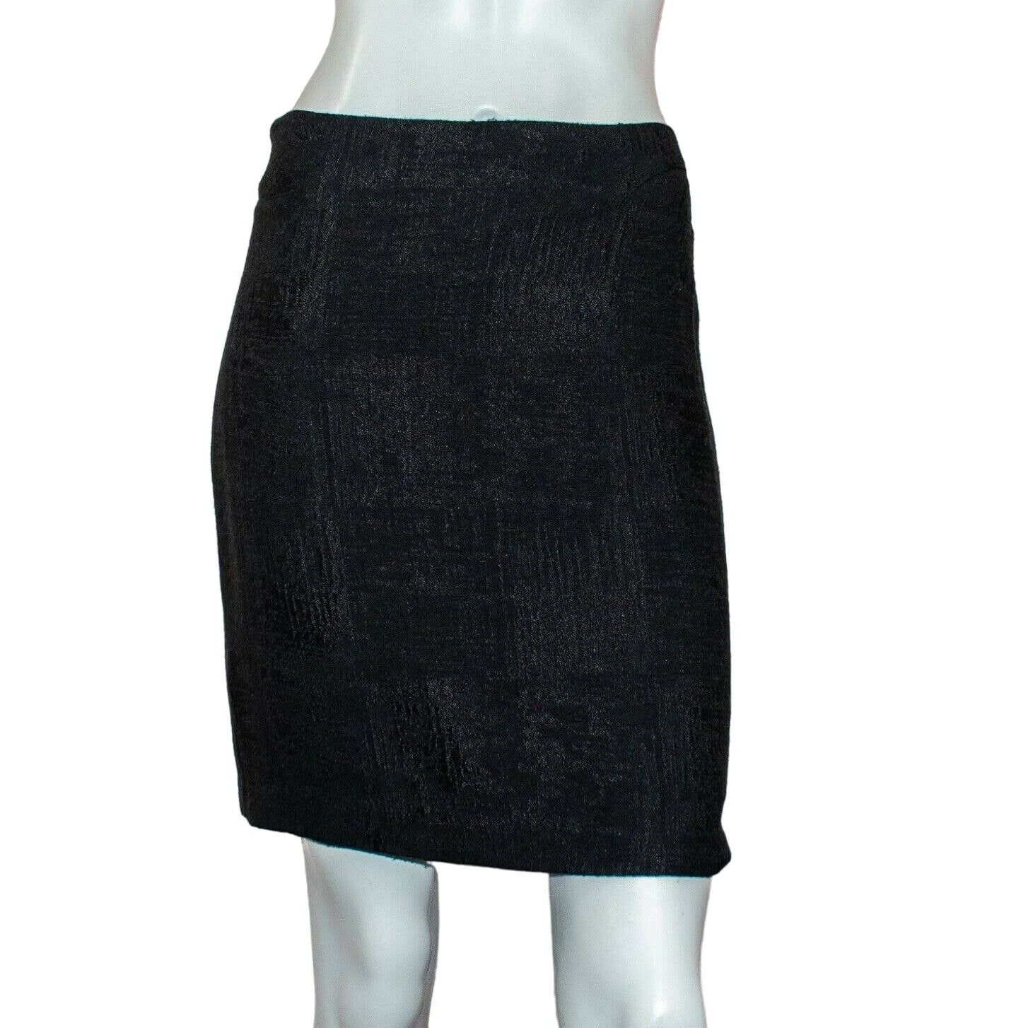 Helmut Lang vtg Helmut Lang Black Textured pencil Skirt Made in USA Size 27" / US 4 / IT 40 - 1 Thumbnail