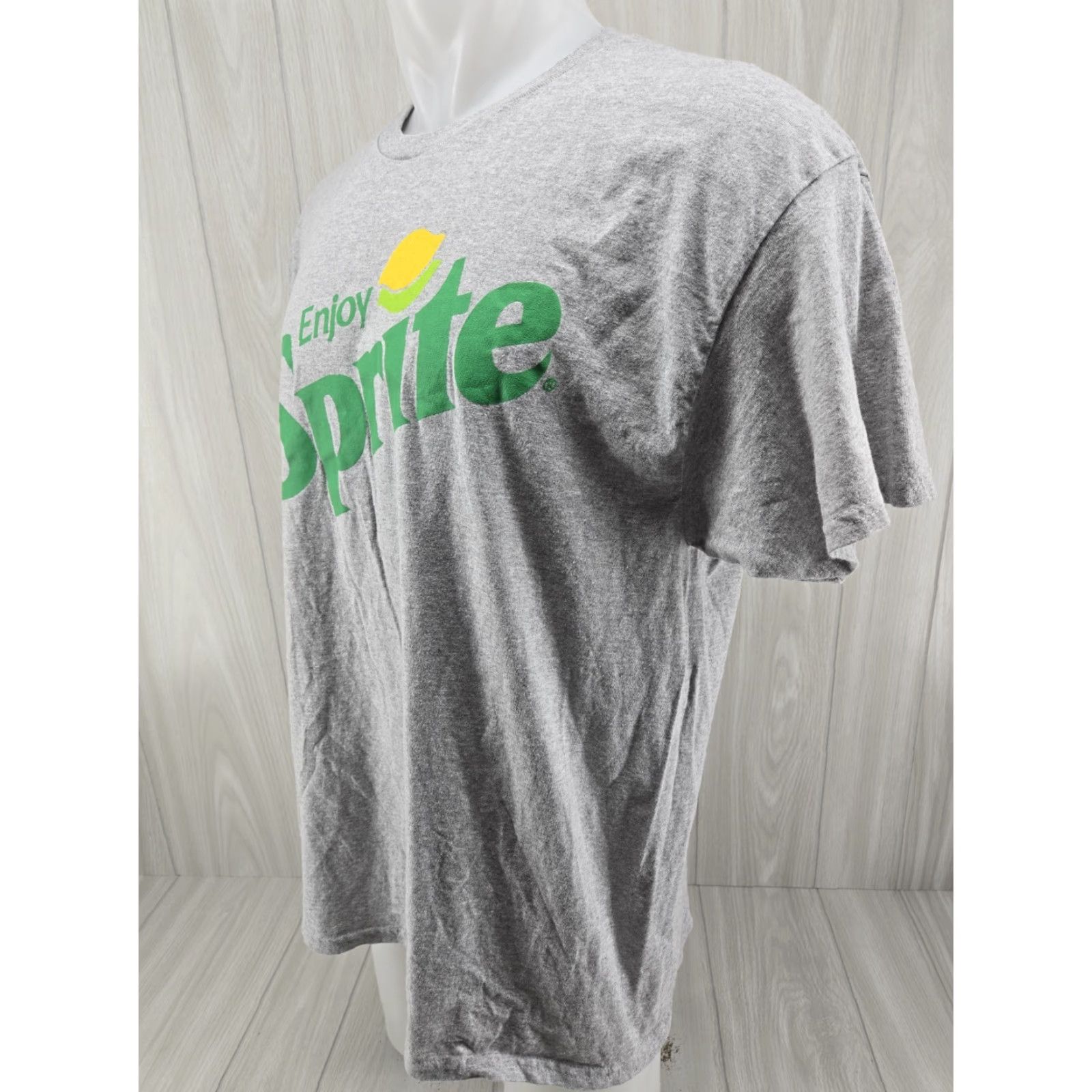 Vintage Coca-Cola Sprite Logo Men's Graphic T-shirt XL Gray Size US XL / EU 56 / 4 - 4 Thumbnail