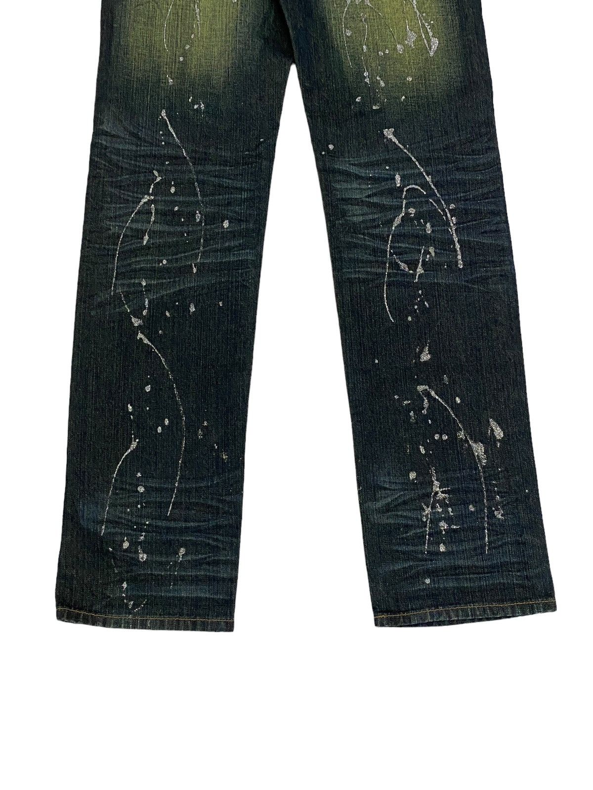 If Six Was Nine Mild Life Japan Splash Art Paint Distressed Patchworks Size US 30 / EU 46 - 9 Thumbnail