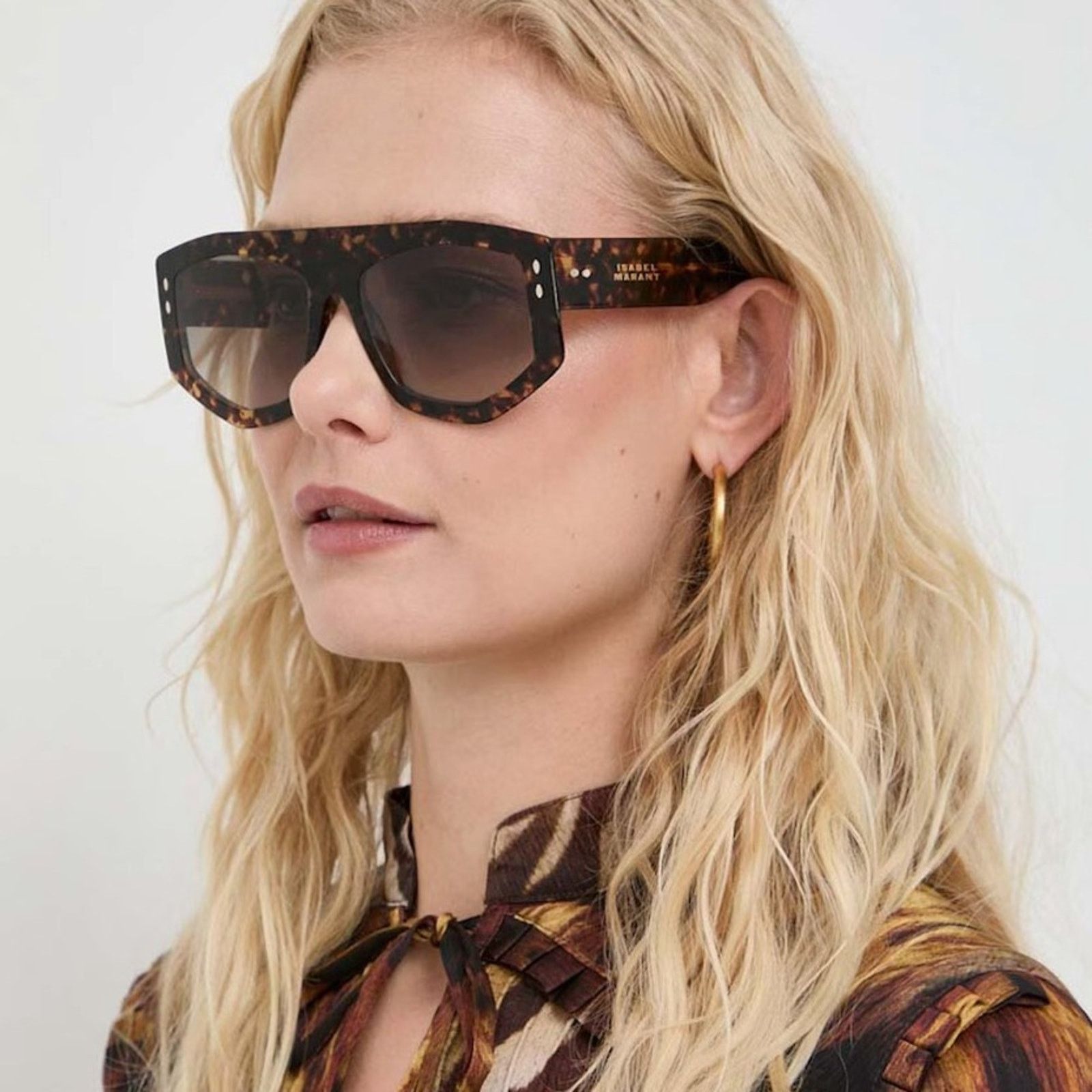 Isabel Marant New! Isabel Marant IM0154/S 086HA Brown and Gold Sunglasses Size ONE SIZE - 5 Thumbnail
