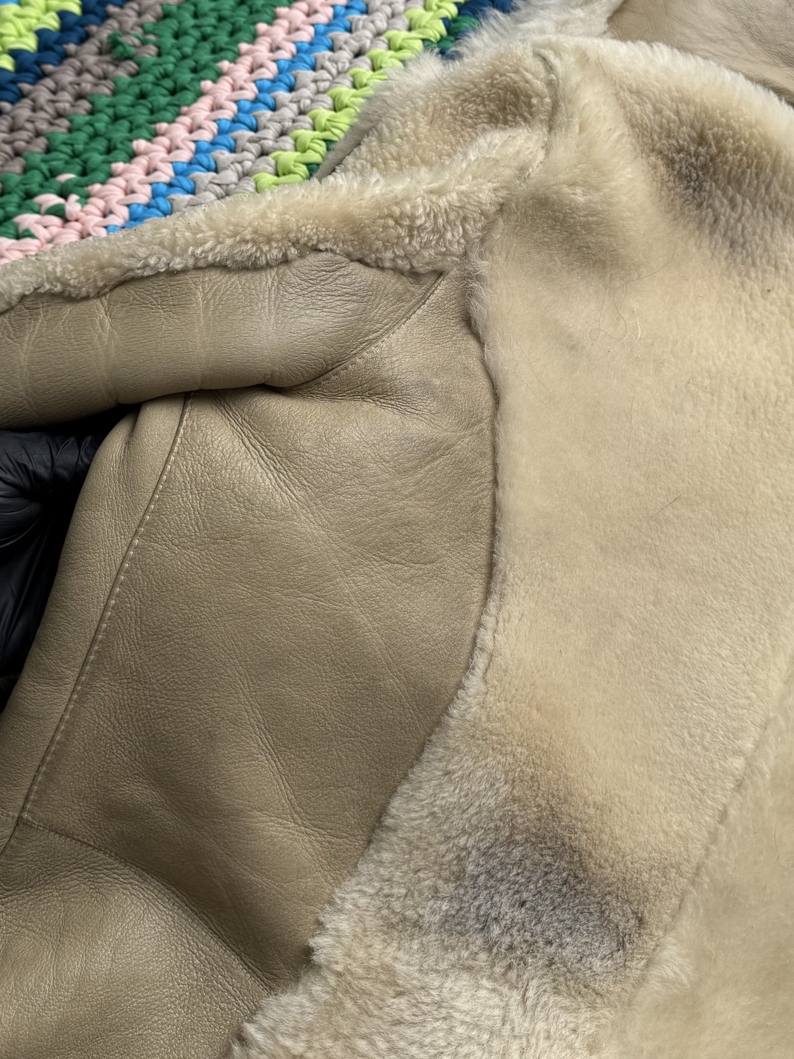 Vintage Vintage Real Sheepskin Hooded Coat (ET1)(D15) Size XL / US 12-14 / IT 48-50 - 25 Thumbnail