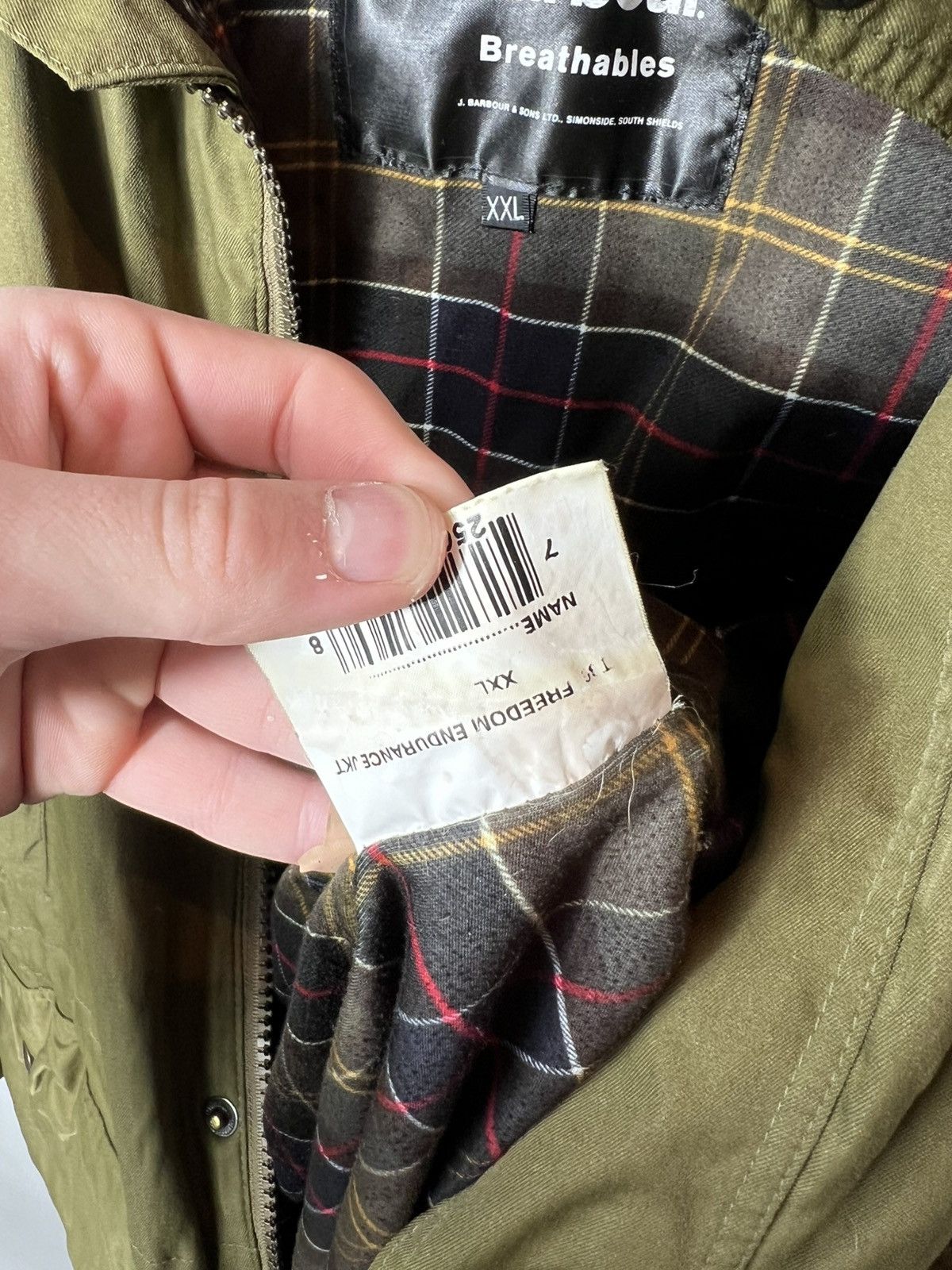 Barbour Vintage Outdoor Barbour Breathables Hinting Cordura Jacket Size US XXL / EU 58 / 5 - 13 Thumbnail