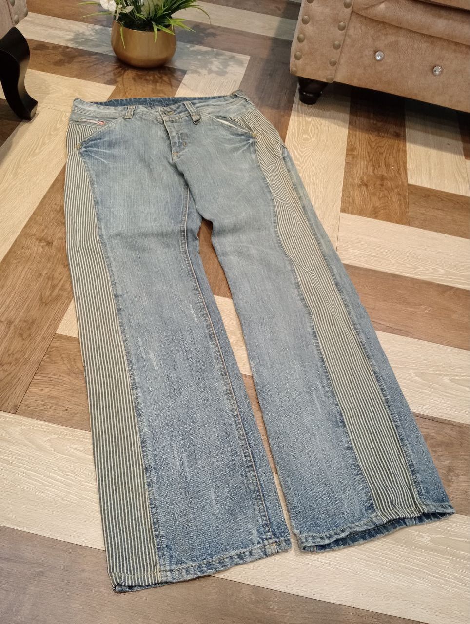 Nicole Club NICOLE CLUB FOR MEN JAPAN BLUE BAGGY DENIM PANTS Size US 35 - 3 Thumbnail