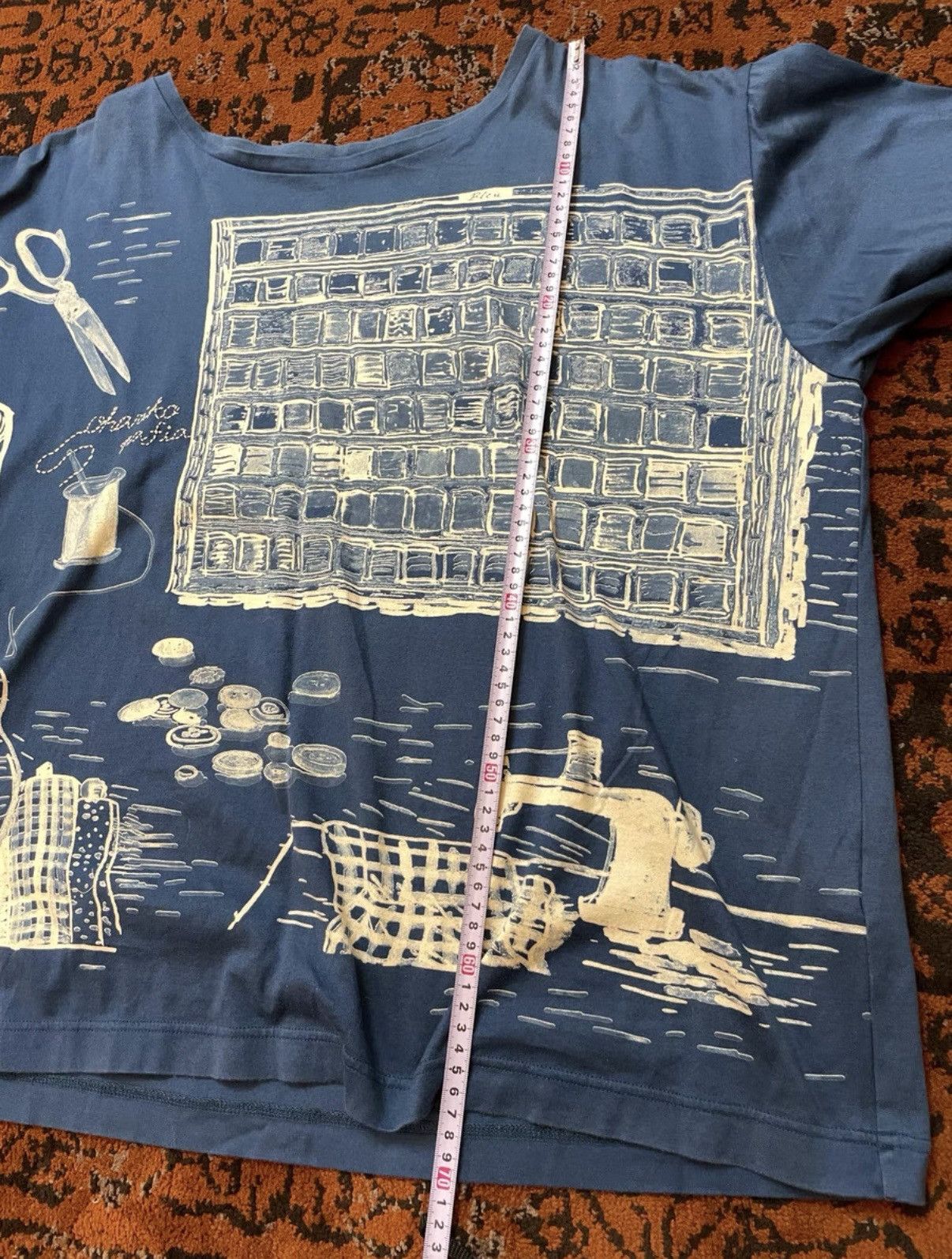 Porter Classic Porter Classic indigo hand-painted T-shirt. Size US L / EU 52-54 / 3 - 4 Thumbnail