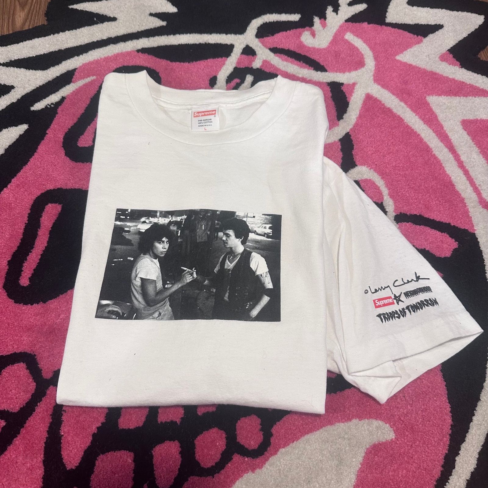 Supreme Supreme x Larry Clark Teenage Lust 1968 white t-shirt