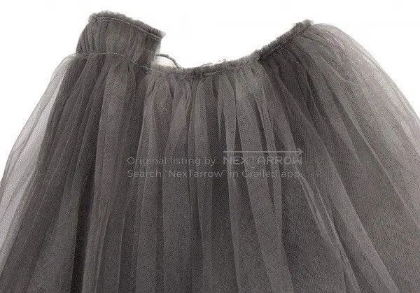 Comme des Garcons COMME des GARCONS Gray Tulle Skirt. Size 24" / US 00 / IT 34 - 4 Thumbnail