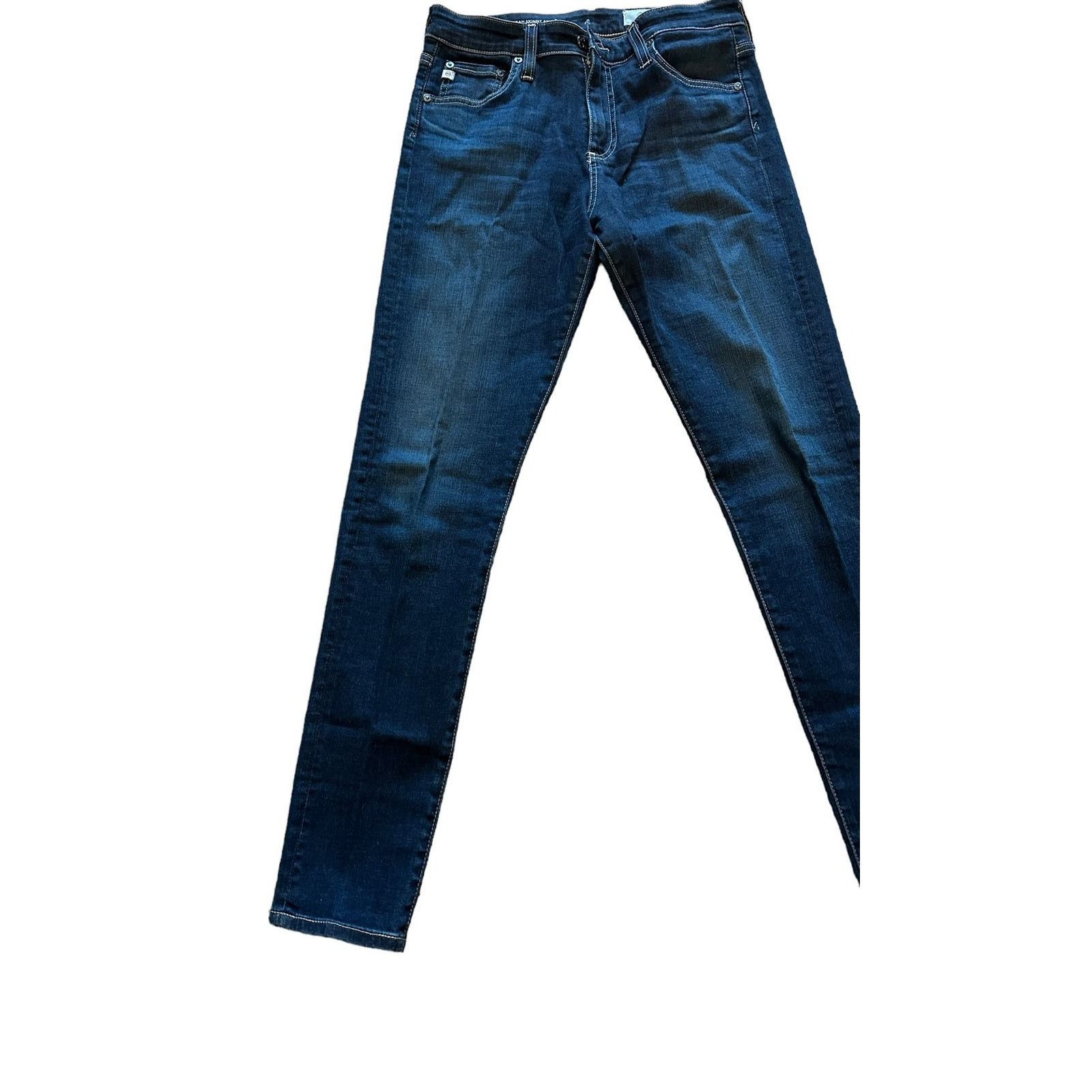 AG Adriano Goldschmied AG 27 The Farrah High Rise Skinny Ankle Dark Wash Blue Jeans Size 27" / US 4 / IT 40 - 3 Thumbnail