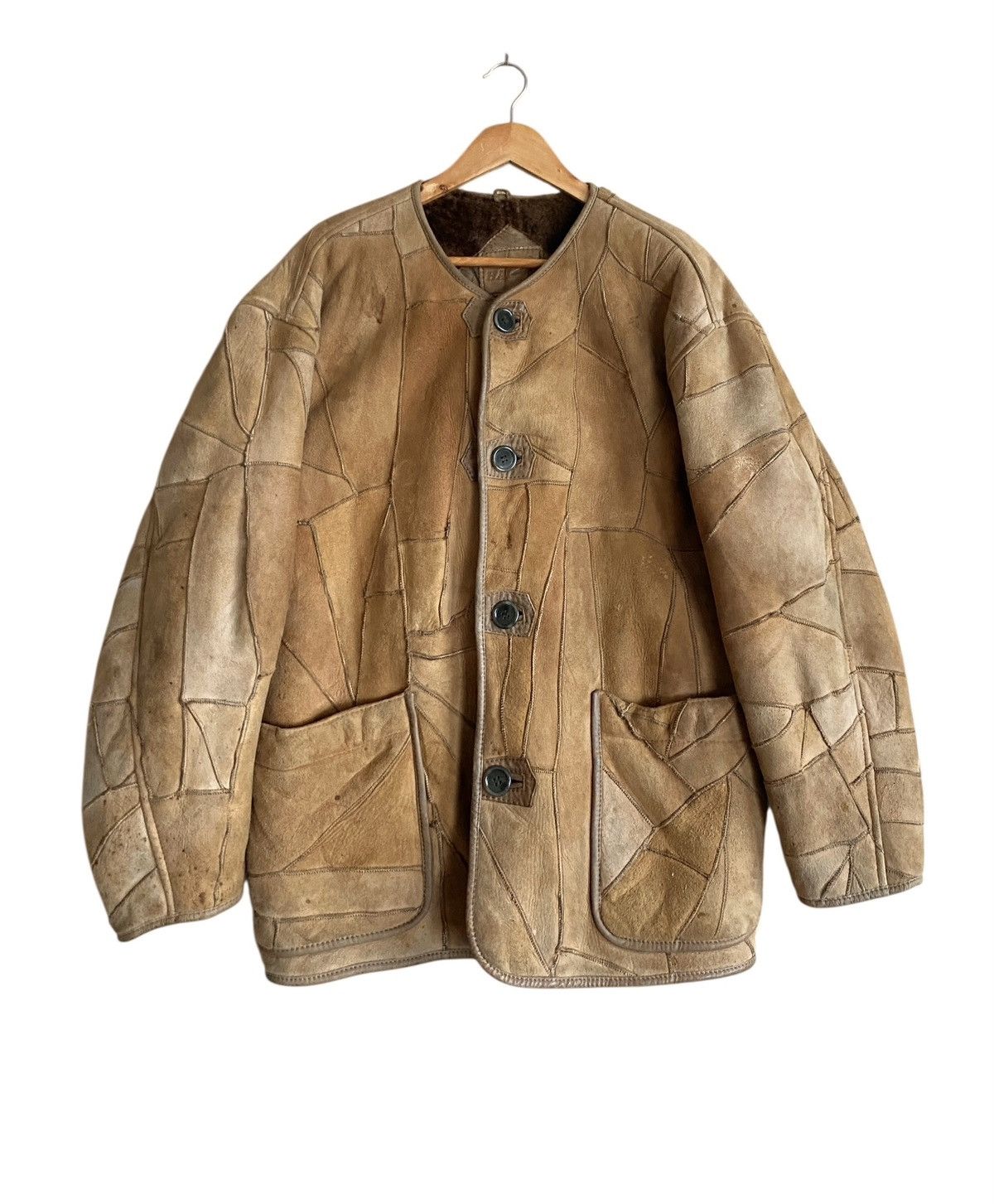 Hai Sporting Gear Vintage Hai Sporting Gear Patchwork Leather Jacket 1990s Size US M / EU 48-50 / 2 - 1 Thumbnail