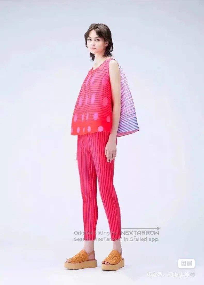 Issey Miyake Issey Miyake size:one size Horizontal Stripe Vest Size XXS / US 00 / IT 34 - 1 Thumbnail