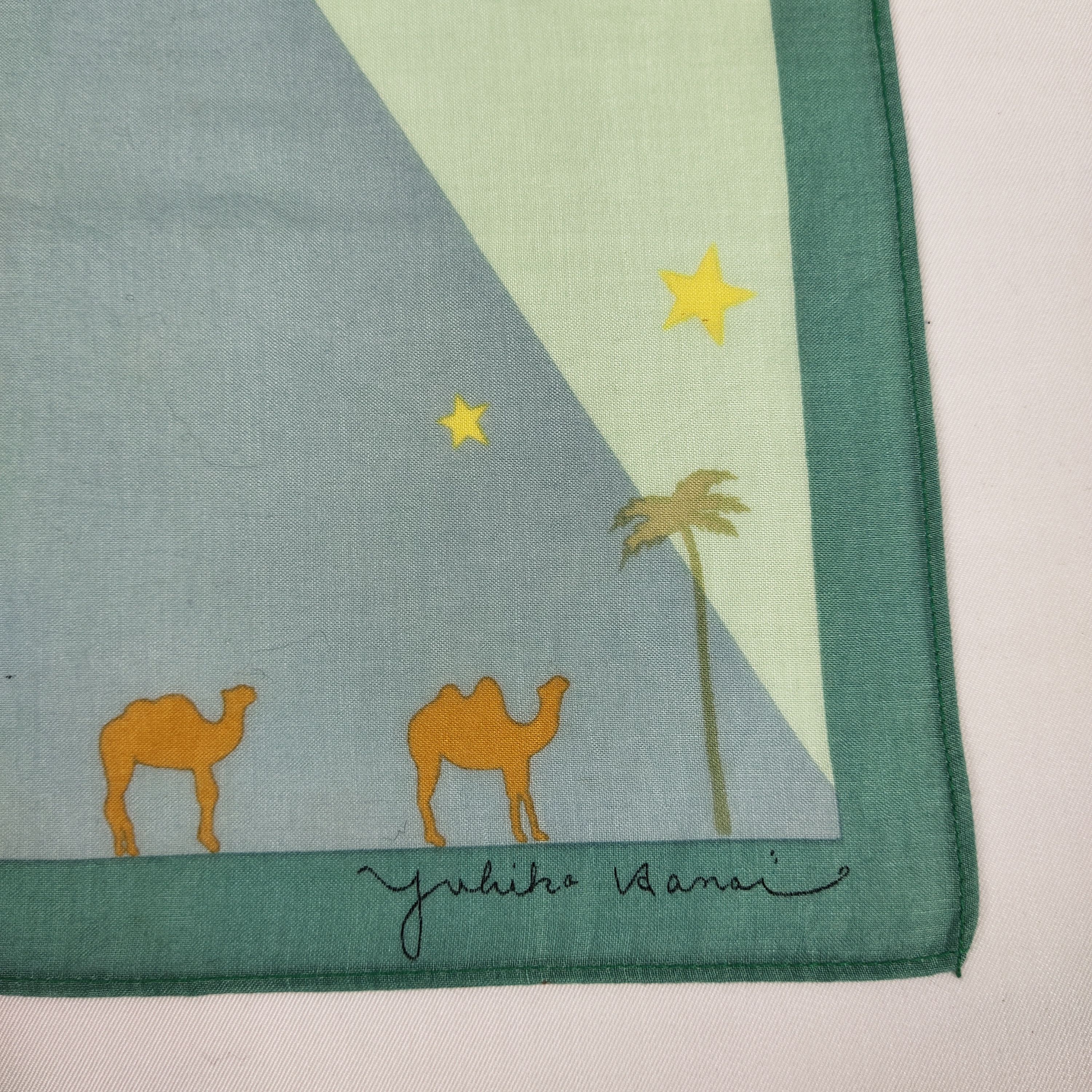 Vintage Yukiko Hanai Handkerchief / Neckerchief / Bandana FZ658 Size ONE SIZE - 5 Thumbnail