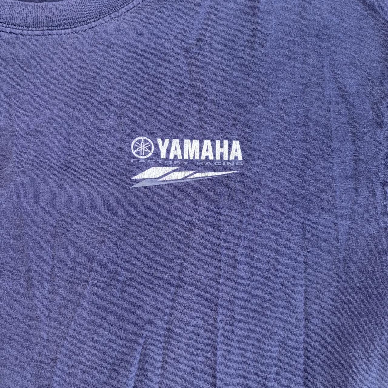 Vintage × Yamaha RARE 90’s Vintage Navy Yamaha Factory Racing Tee Shirt Size US XXL / EU 58 / 5 - 3 Thumbnail