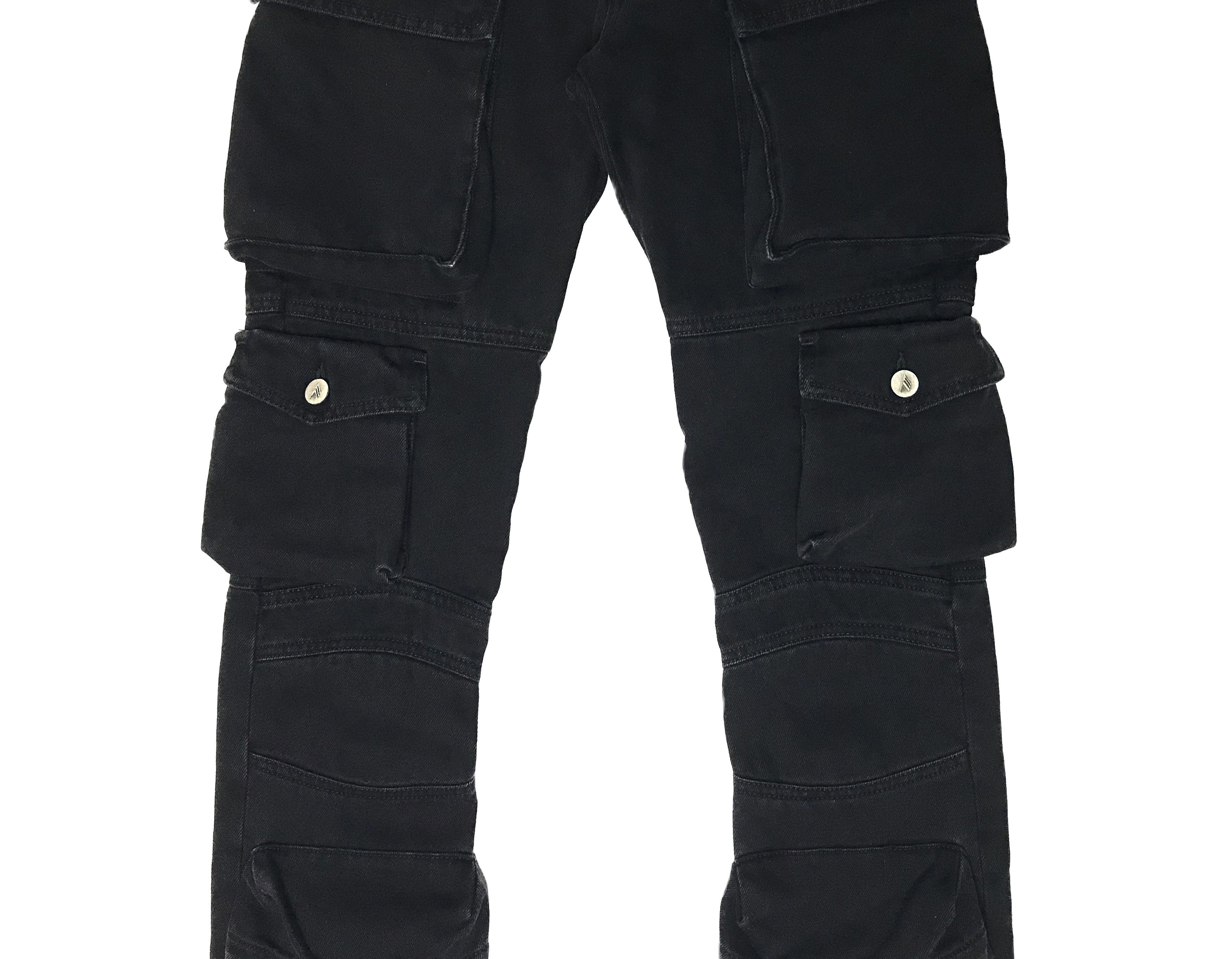 The Attico The Attico Womens Essie Jeans Cargo Black Size 25 Size 25" / US 0 / IT 36 - 8 Thumbnail