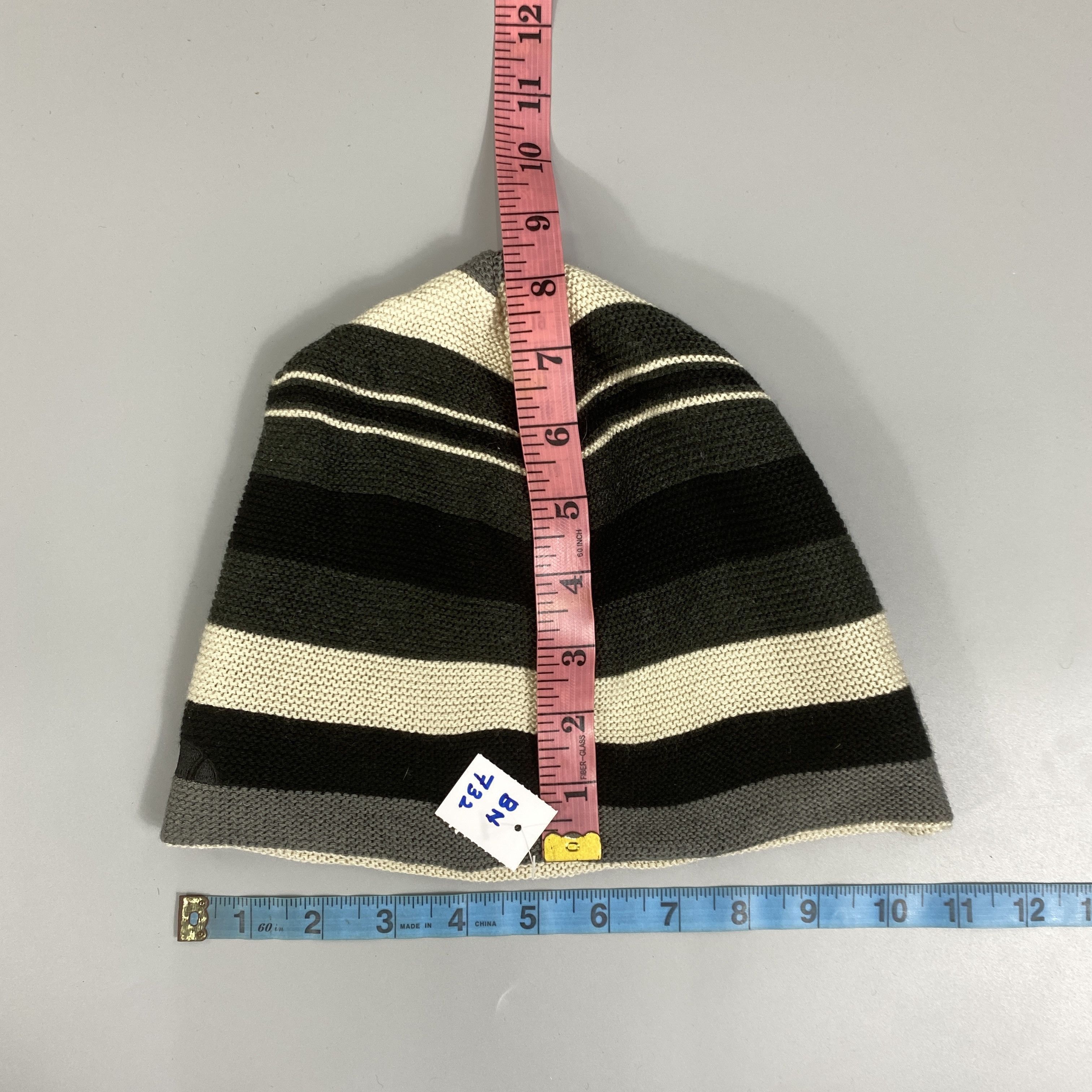 Japanese Brand Stripe Multi Color Beanie -BN732 Size ONE SIZE - 5 Thumbnail