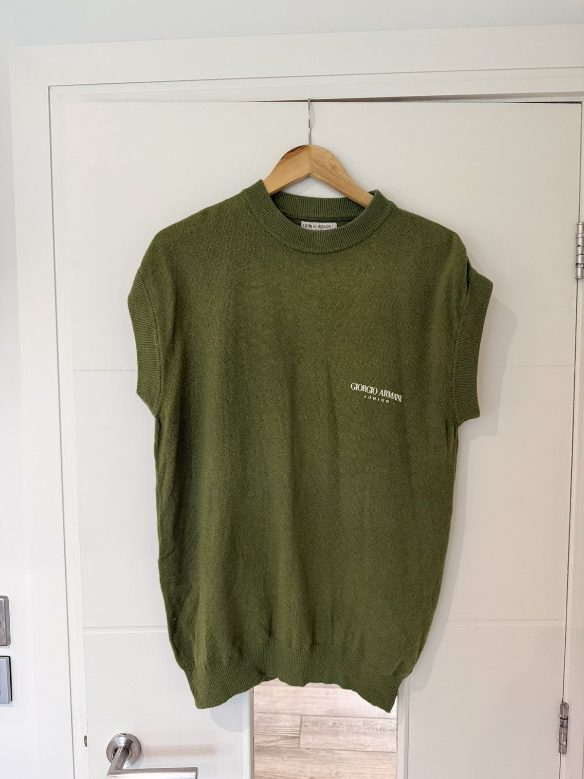 Giorgio Armani GIORGIO ARMANI SLEEVELESS KNIT GREEN Size US M / EU 48-50 / 2 - 2 Thumbnail