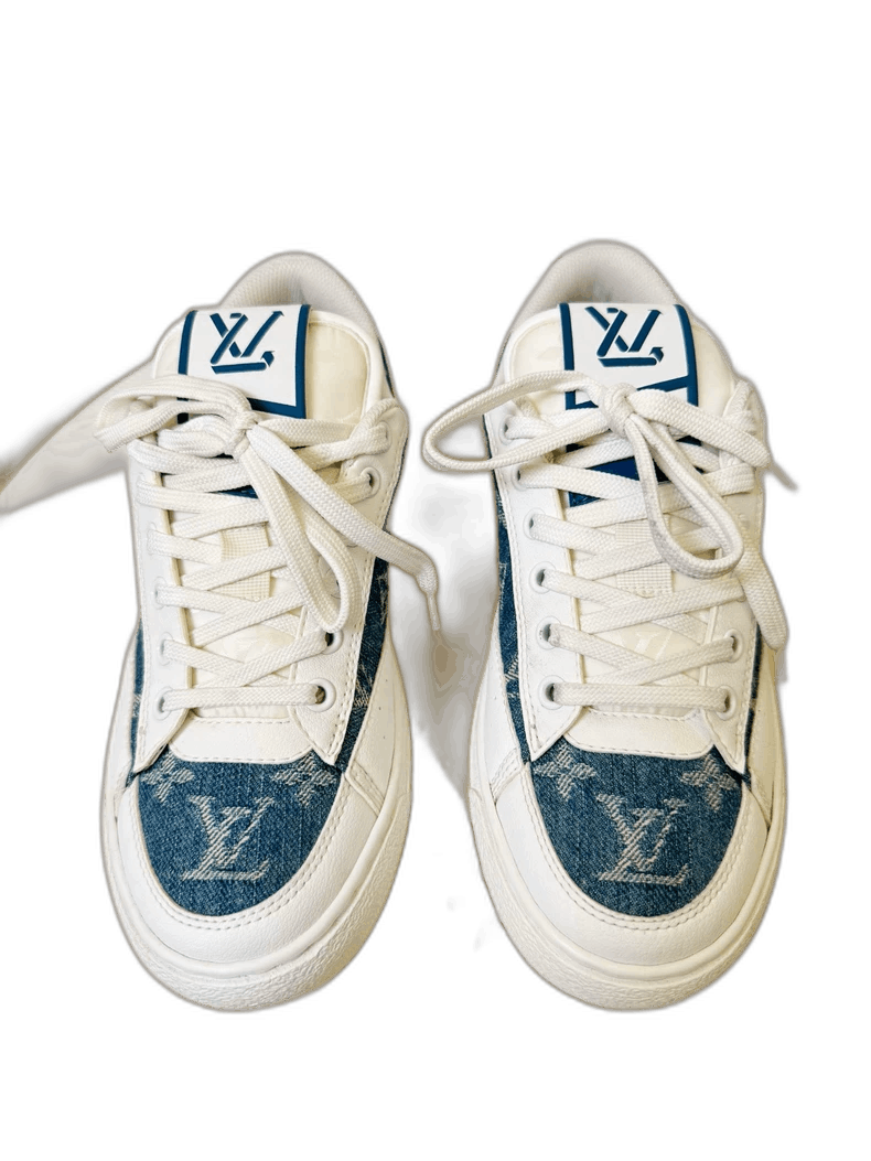 Louis Vuitton Louis Vuitton Denim Sneakers Size 36.5 Size US 6 / IT 36 - 1 Thumbnail