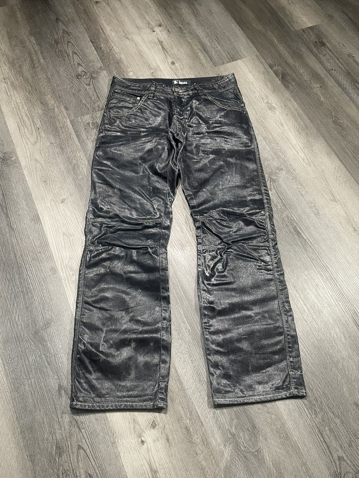 Other X3rly Custom “Gore-Tex Gloss” Waxed Jeans Size US 33 - 2 Thumbnail